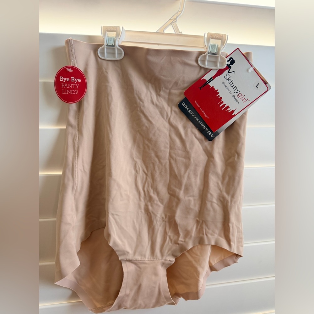 Skinnygirl Shapewear Hi-Waist Brief in Tan (NWT)